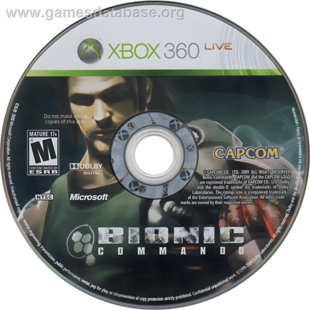 Bionic Commando (2009) - Microsoft Xbox 360 - Artwork - Cartridge