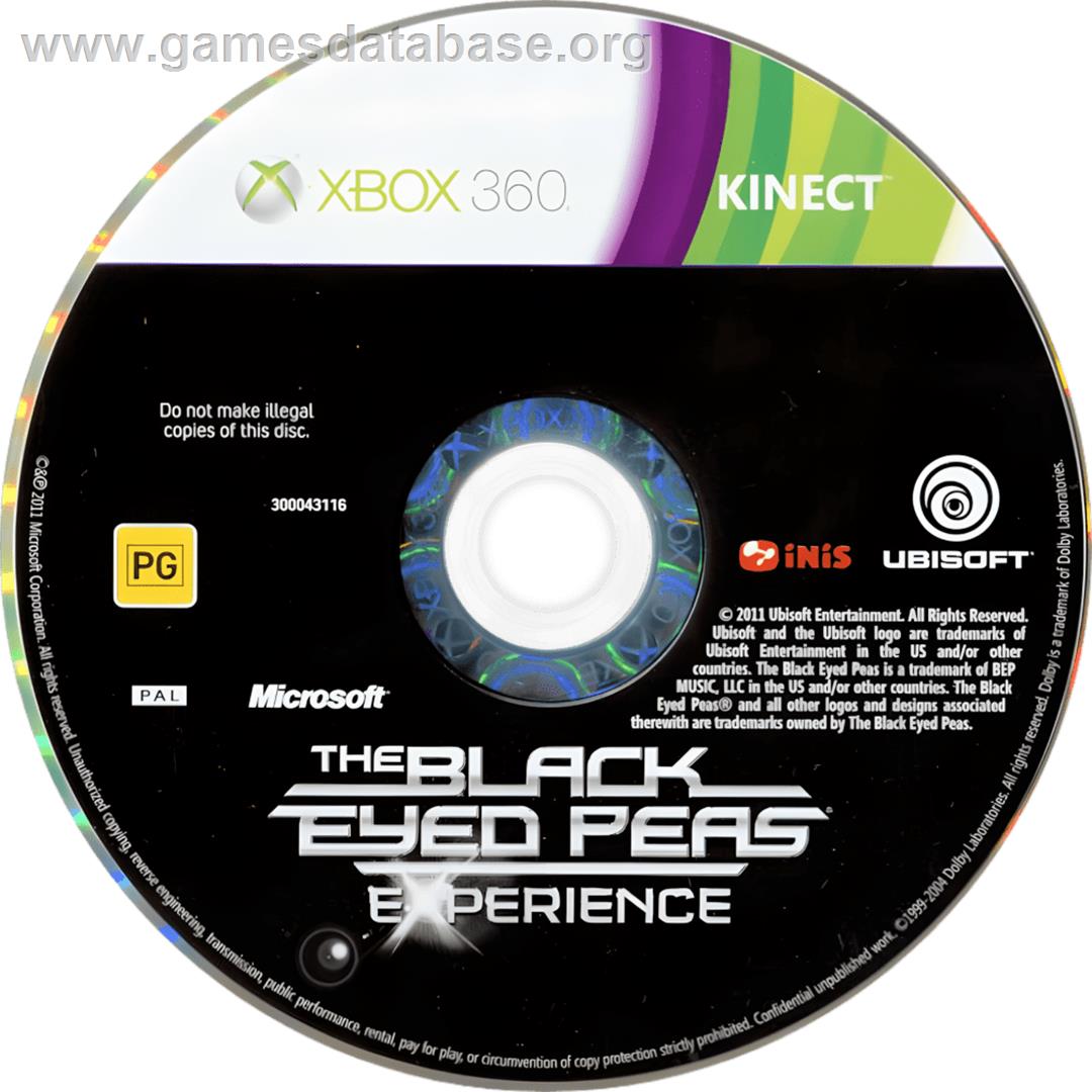 Black Eyed Peas Experience, The - Microsoft Xbox 360 - Artwork - Cartridge