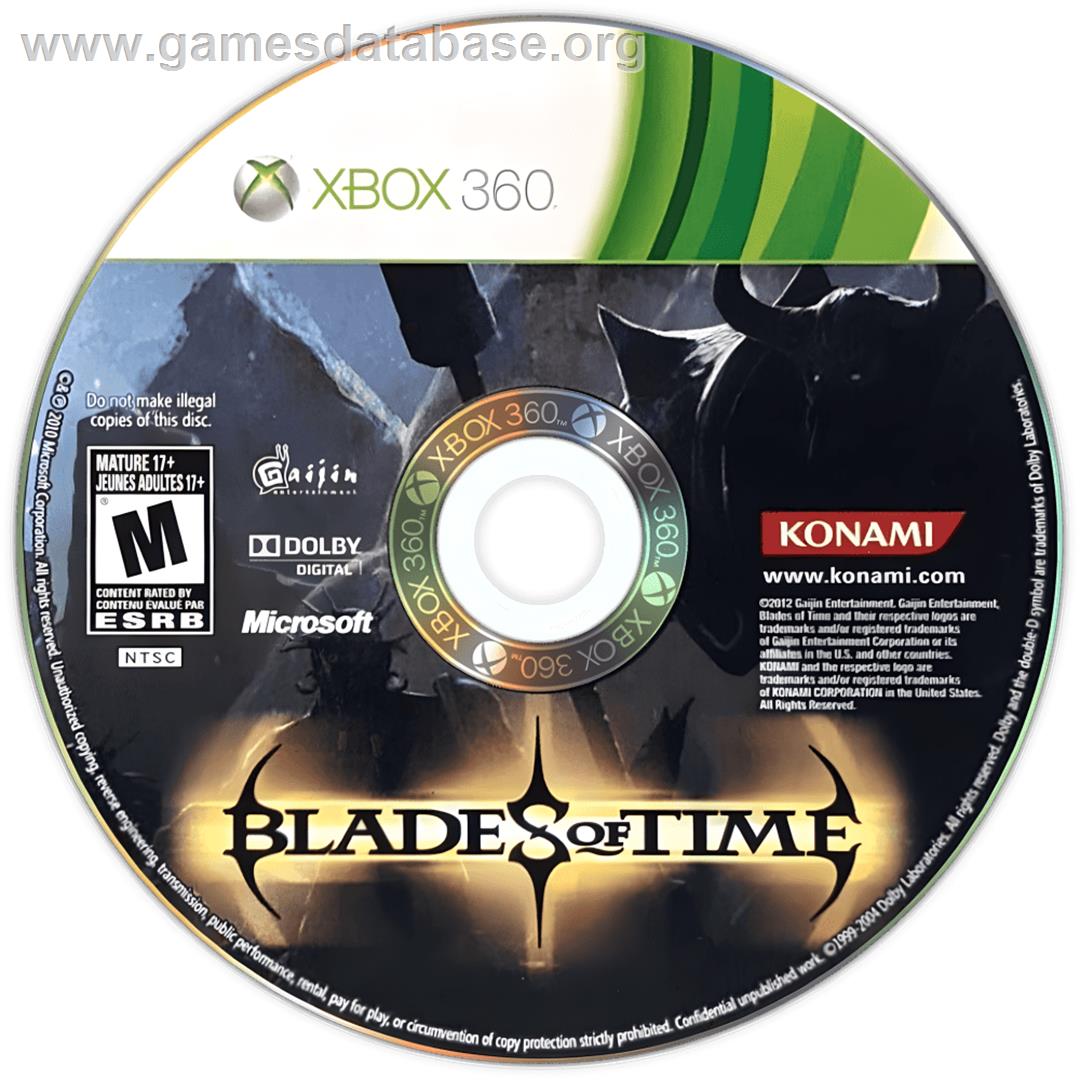 Blades Of Time - Microsoft Xbox 360 - Artwork - Cartridge