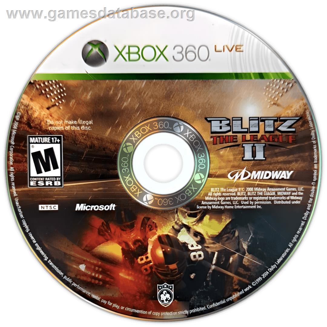 Blitz - The League 2 - Microsoft Xbox 360 - Artwork - Cartridge