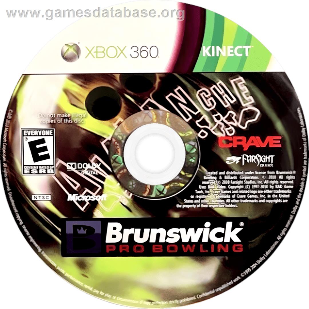 Brunswick Pro Bowling - Microsoft Xbox 360 - Artwork - Cartridge