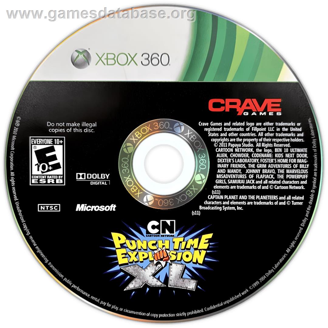Cartoon Network - Punch Time Explosion Xl - Microsoft Xbox 360 - Artwork - Cartridge
