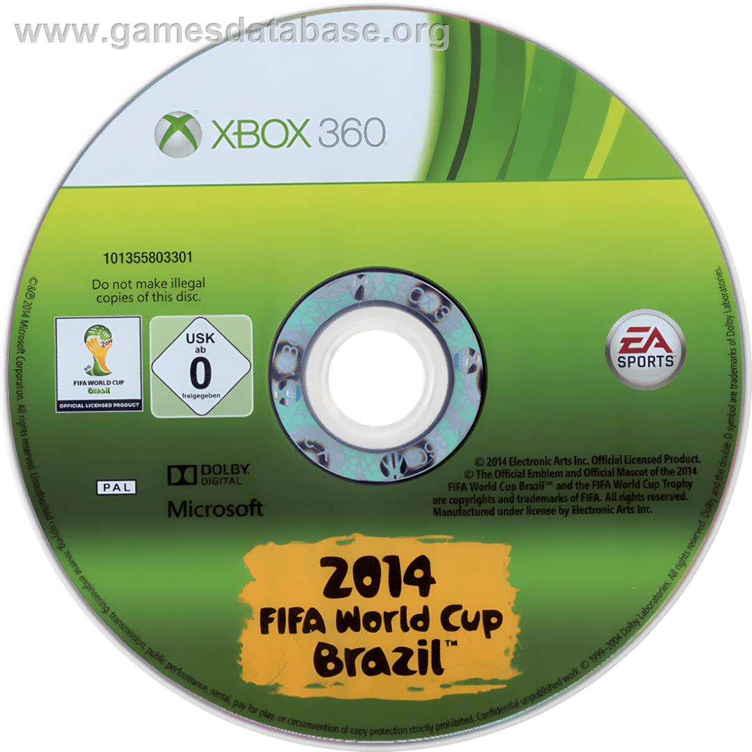 Coupe Du Monde De La Fifa - Brésil 2014 - Microsoft Xbox 360 - Artwork - Cartridge
