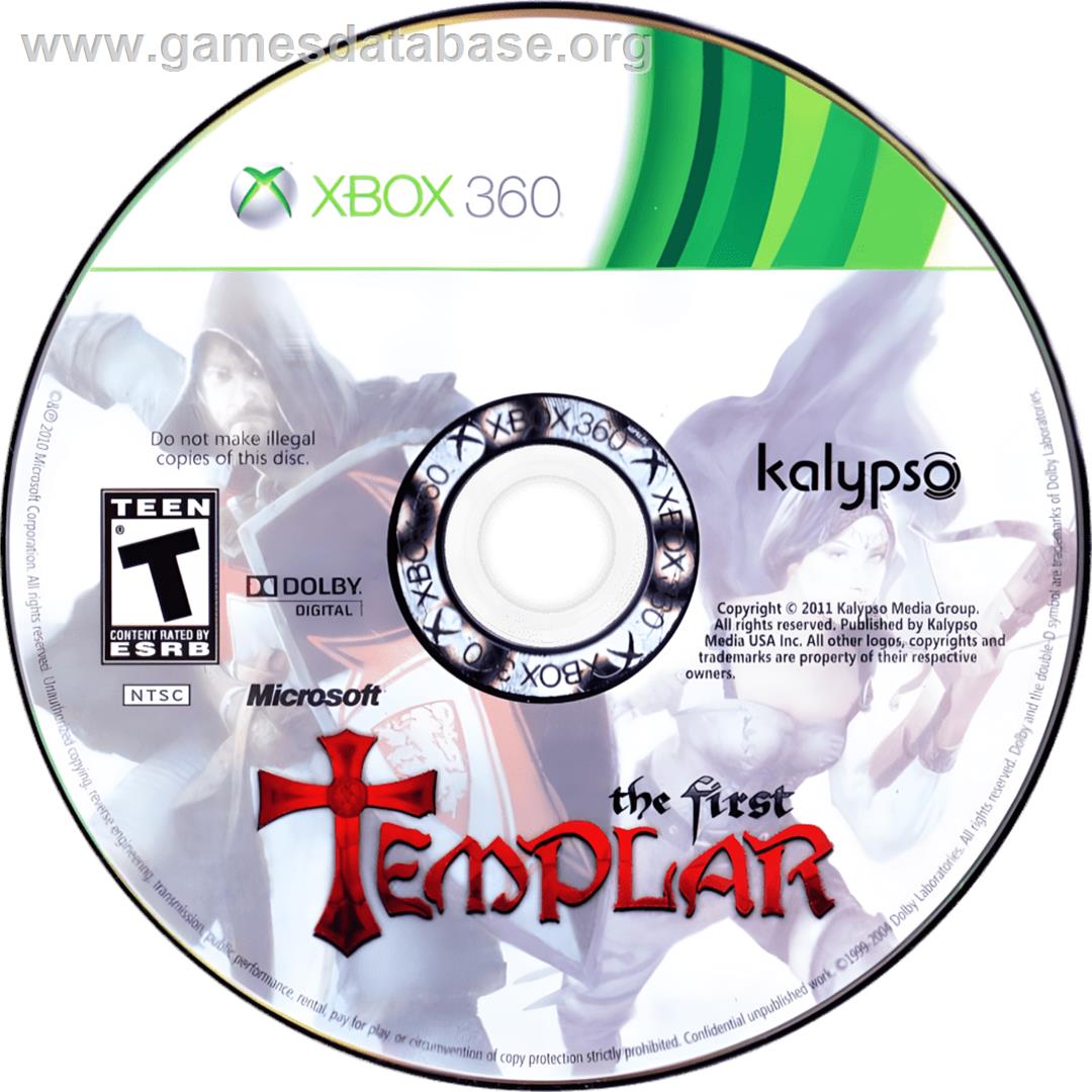 First Templar, The - Microsoft Xbox 360 - Artwork - Cartridge