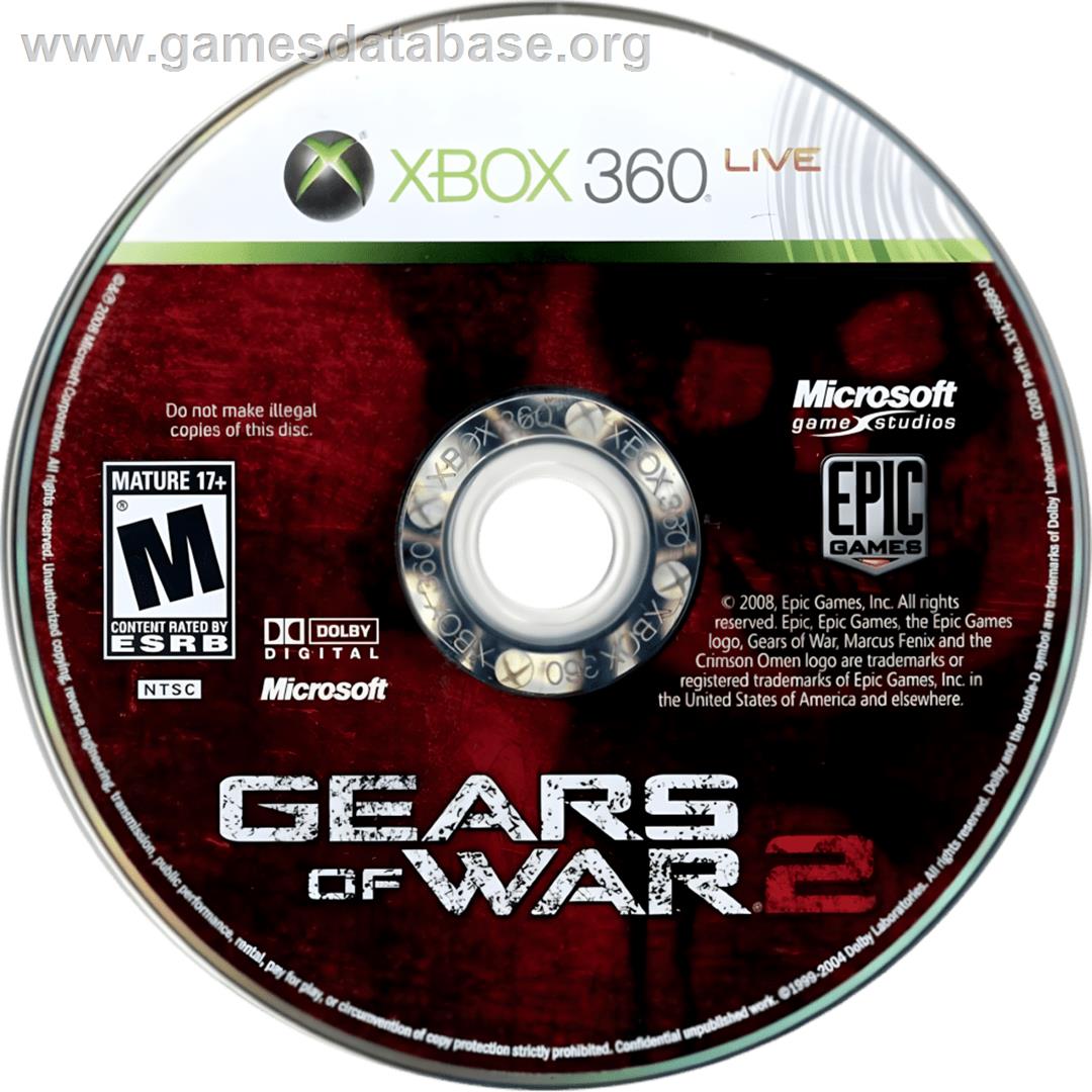Gears Of War 2 - Microsoft Xbox 360 - Artwork - Cartridge
