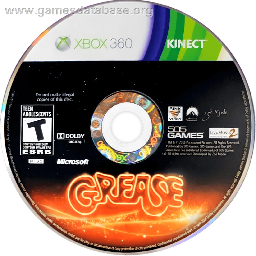 Grease Dance - Microsoft Xbox 360 - Artwork - Cartridge