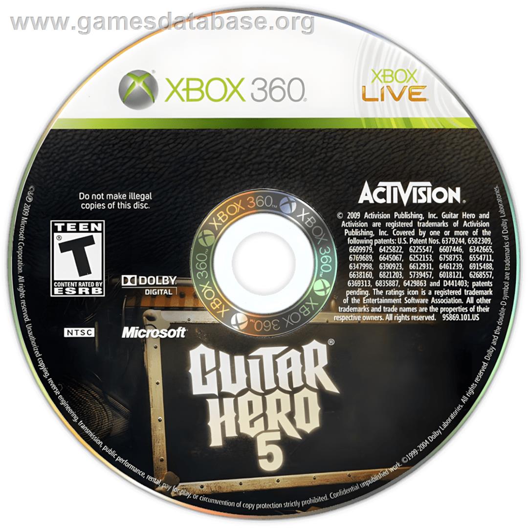 Guitar Hero 5 - Microsoft Xbox 360 - Artwork - Cartridge