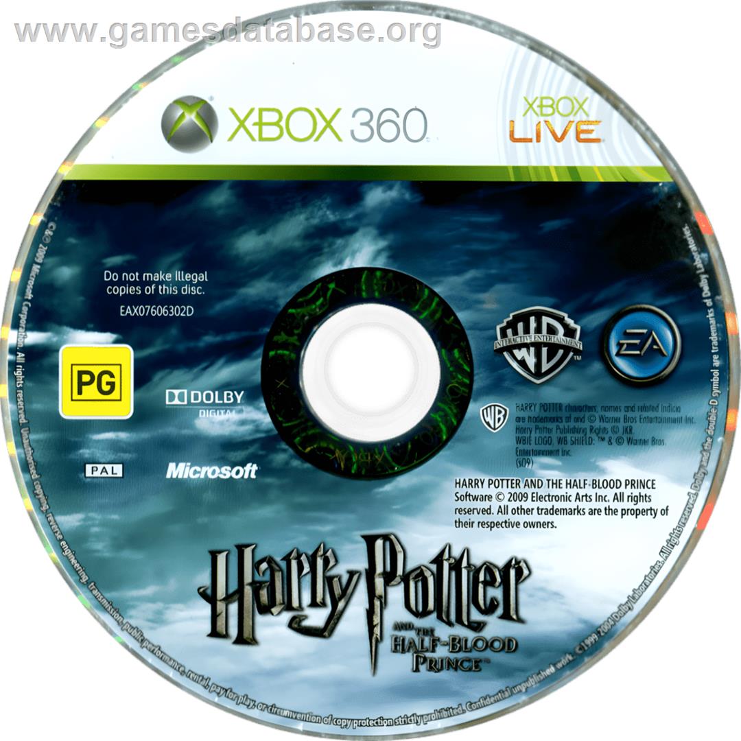 Harry Potter Et Le Prince De Sang-mêlé - Microsoft Xbox 360 - Artwork - Cartridge