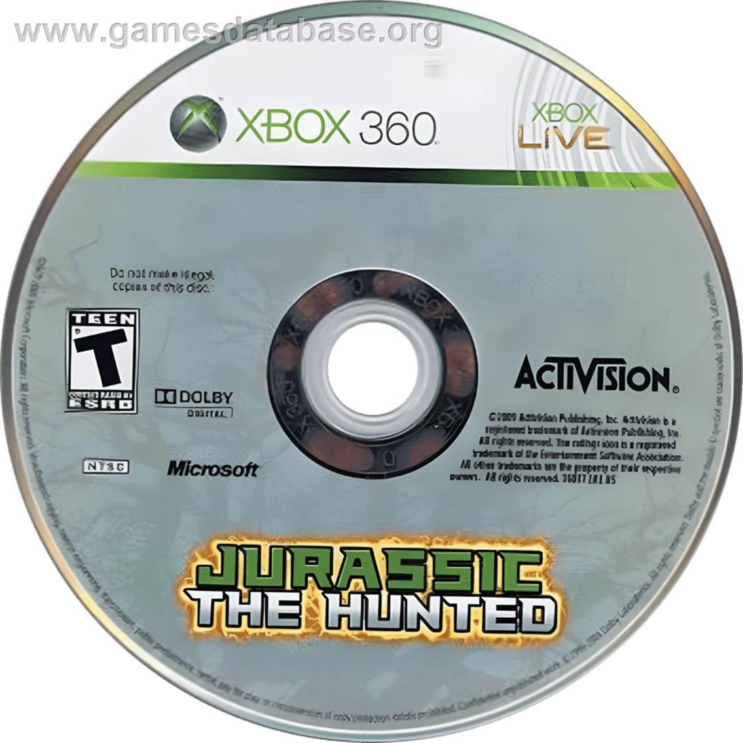 Jurassic - The Hunted - Microsoft Xbox 360 - Artwork - Cartridge
