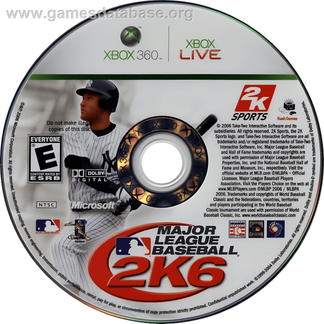 Major League Baseball 2k6 - Microsoft Xbox 360 - Artwork - Cartridge