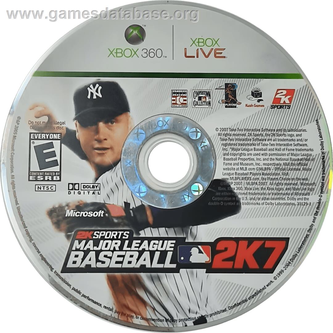 Major League Baseball 2k7 - Microsoft Xbox 360 - Artwork - Cartridge
