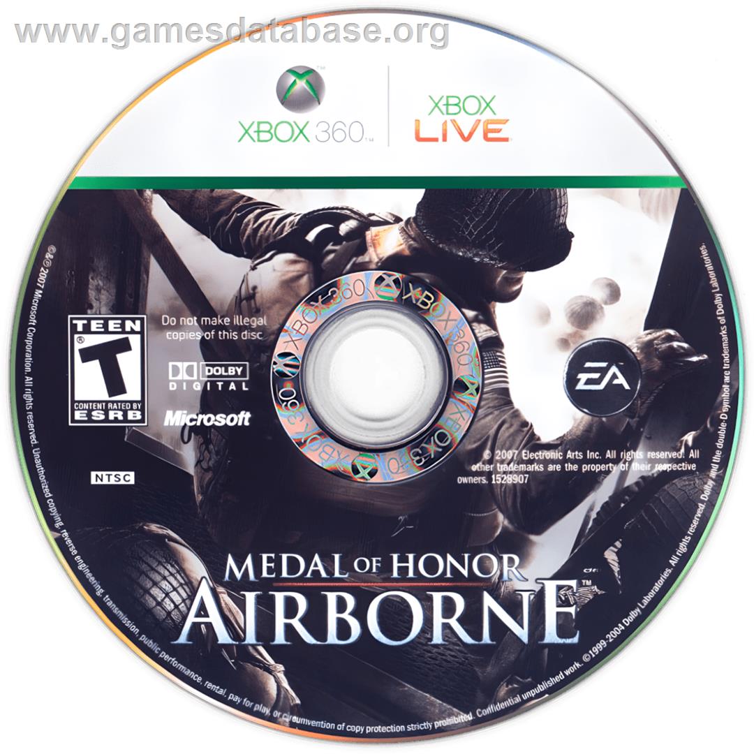 Medal Of Honor - Airborne - Microsoft Xbox 360 - Artwork - Cartridge