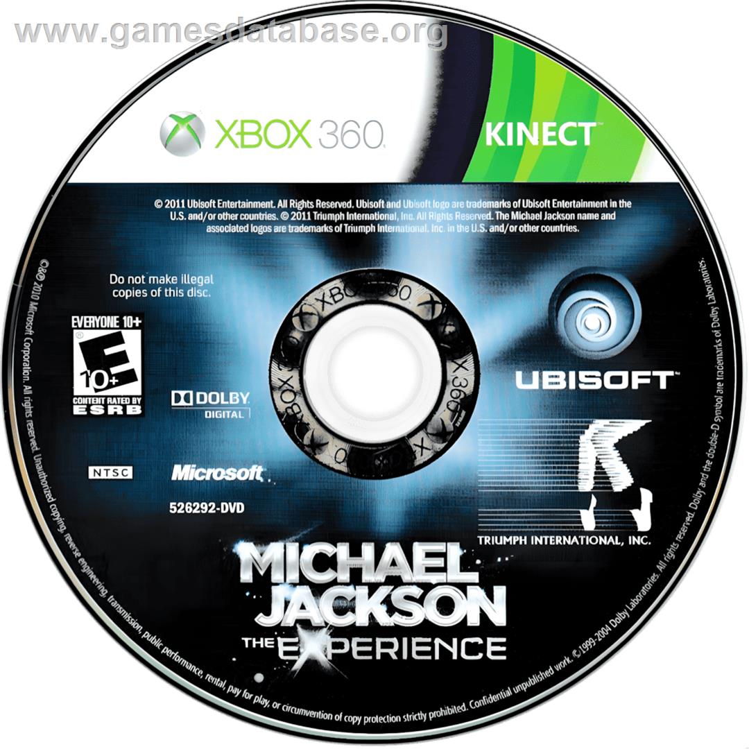 Michael Jackson - The Experience - Microsoft Xbox 360 - Artwork - Cartridge