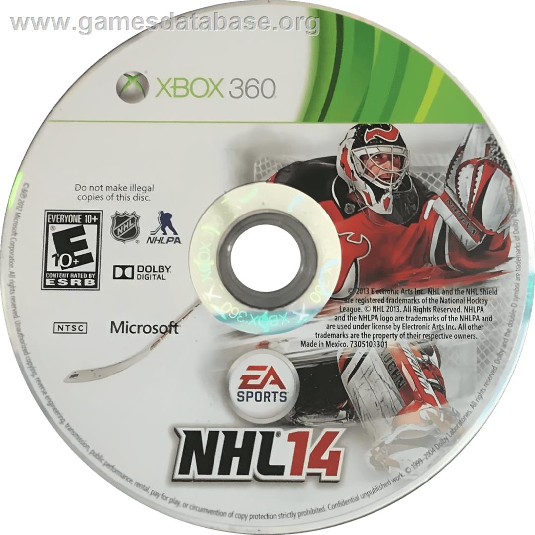 Nhl 14 - Microsoft Xbox 360 - Artwork - Cartridge