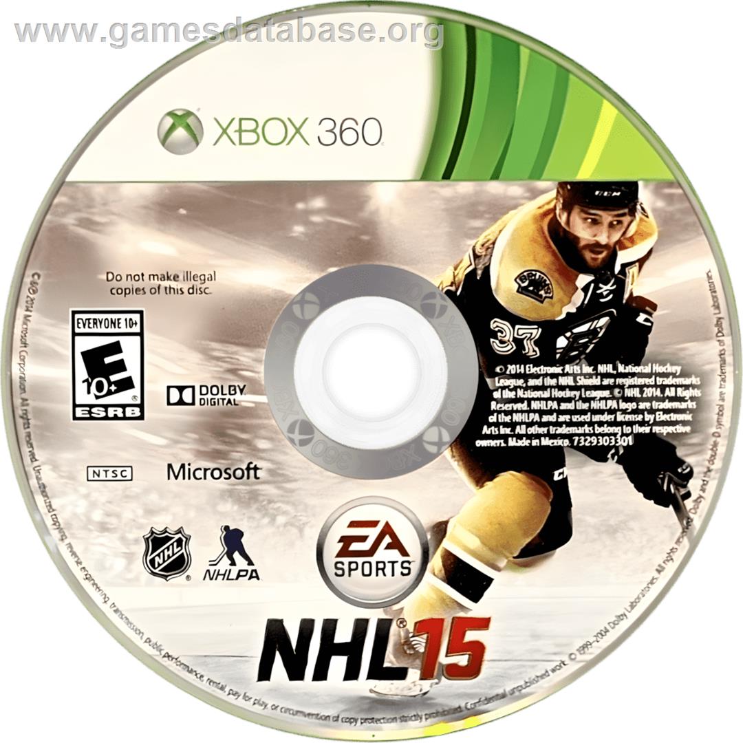 Nhl 15 - Microsoft Xbox 360 - Artwork - Cartridge