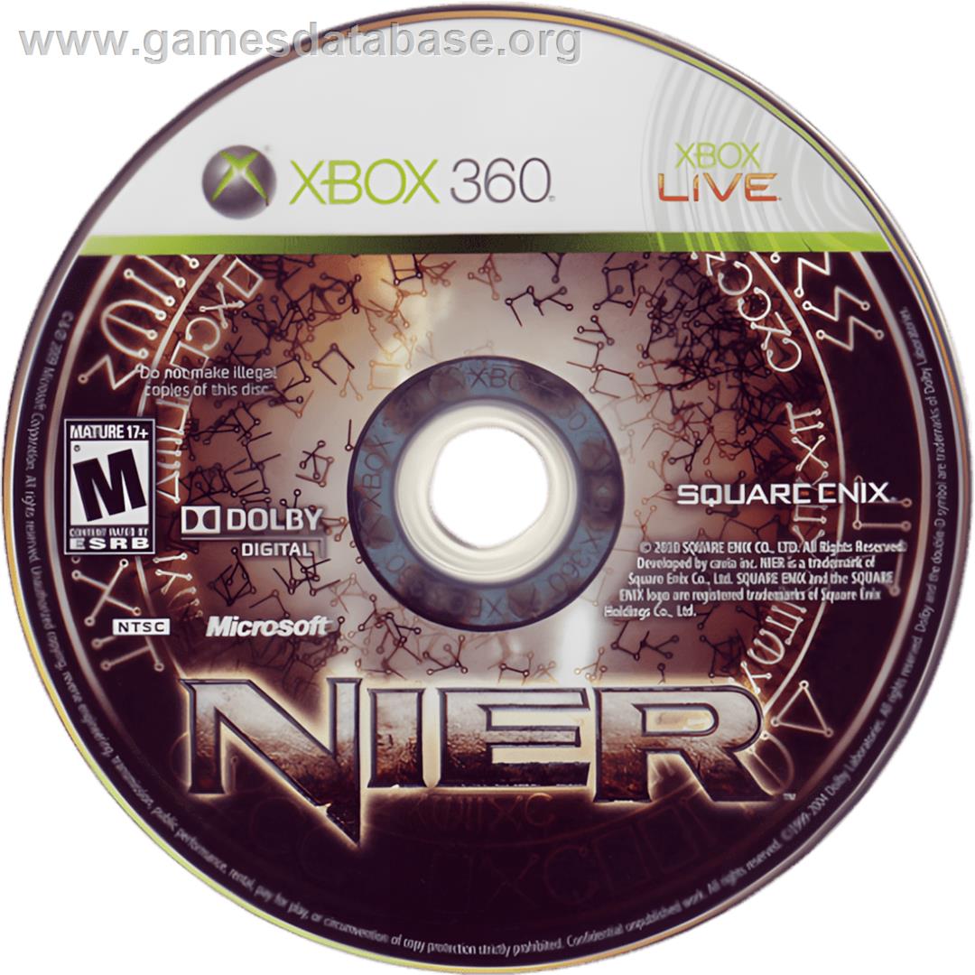 Nier - Microsoft Xbox 360 - Artwork - Cartridge