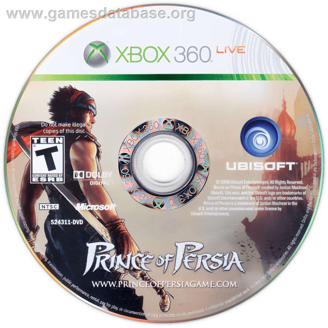 Prince Of Persia - Microsoft Xbox 360 - Artwork - Cartridge