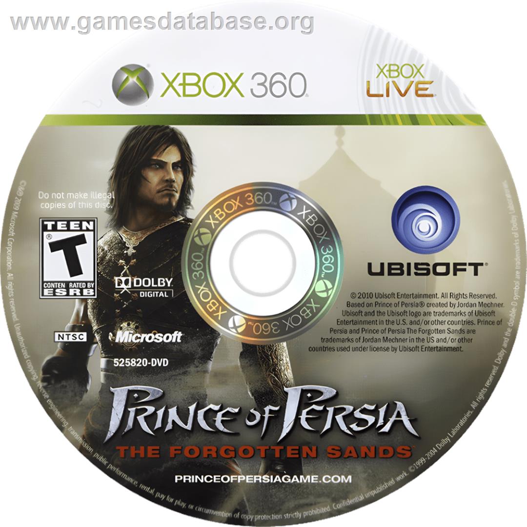 Prince Of Persia - Les Sables Oubliés - Microsoft Xbox 360 - Artwork - Cartridge