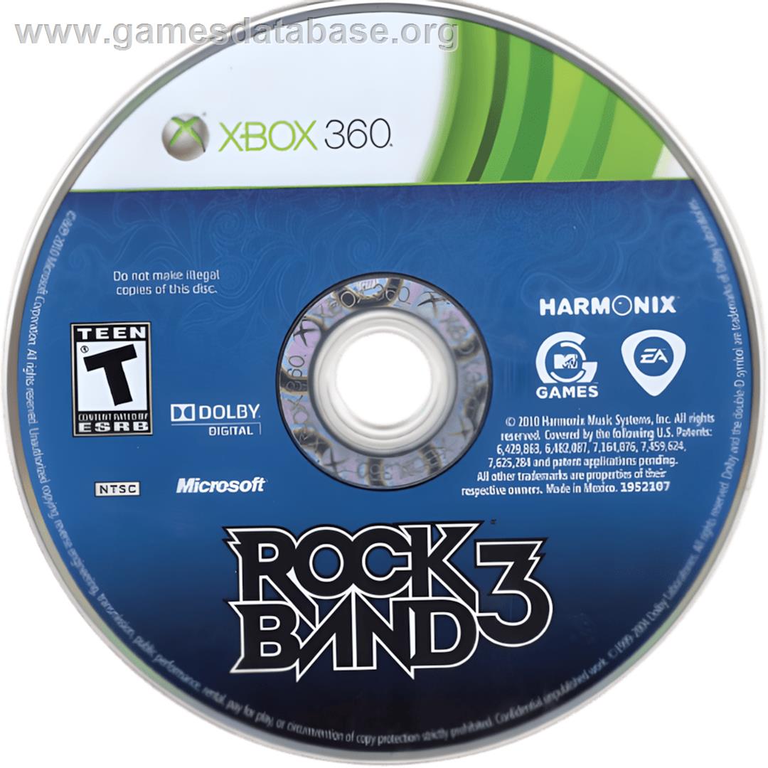 Rock Band 3 - Microsoft Xbox 360 - Artwork - Cartridge