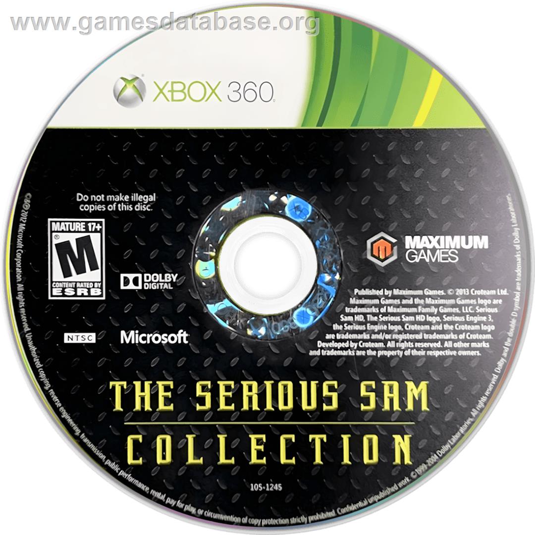 Serious Sam Collection, The - Microsoft Xbox 360 - Artwork - Cartridge