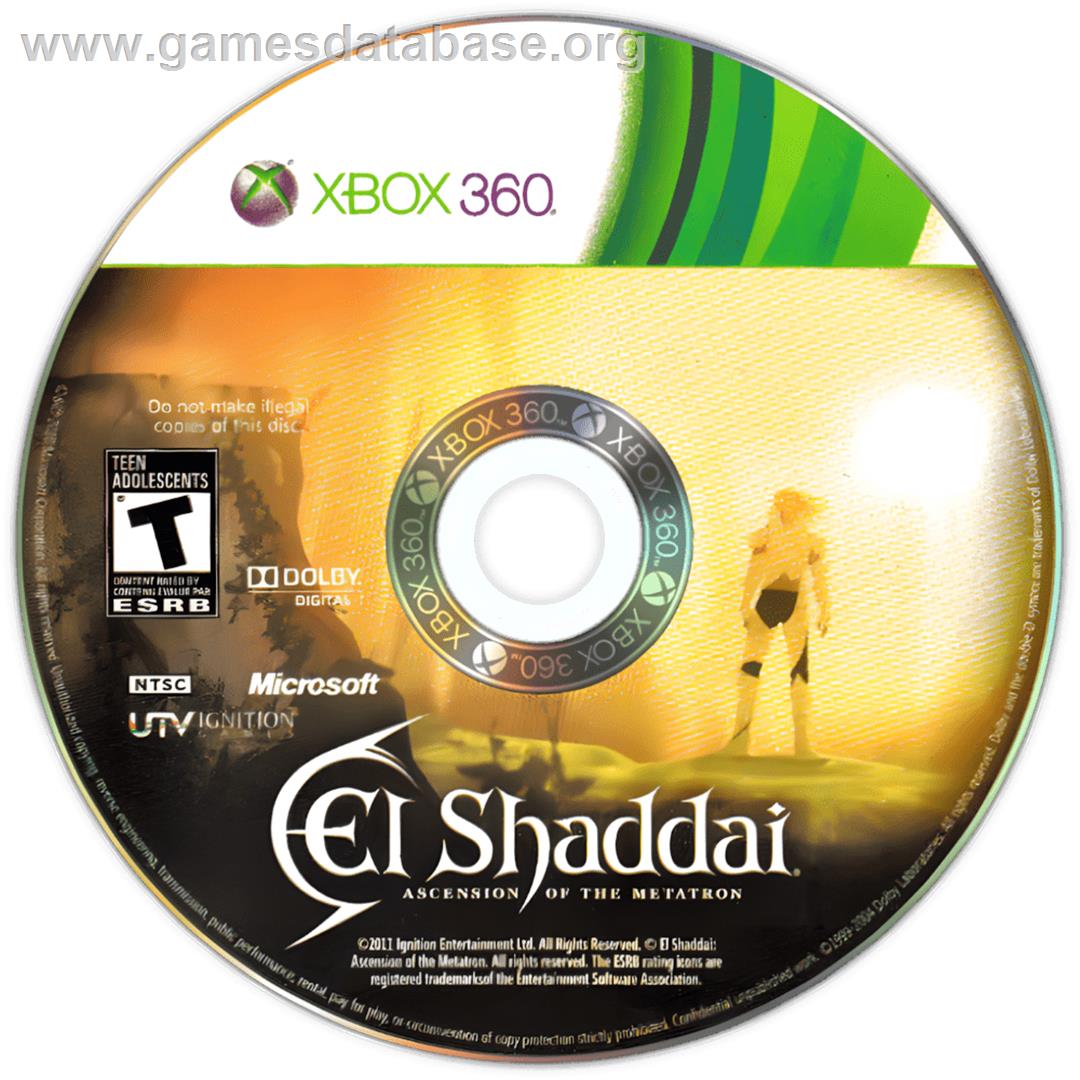 Shaddai - Ascension Of The Metatron, El - Microsoft Xbox 360 - Artwork - Cartridge