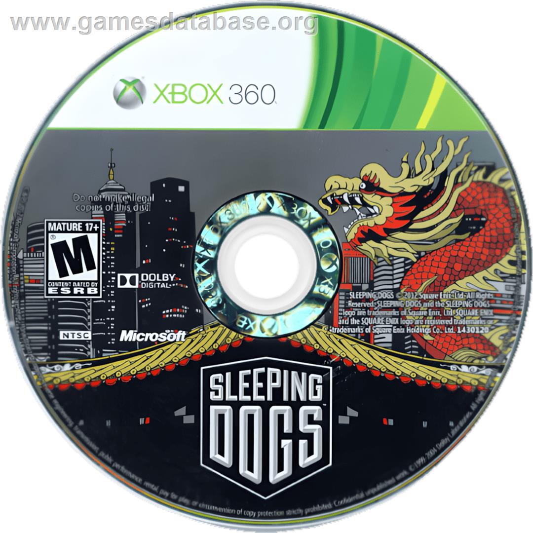 Sleeping Dogs - Microsoft Xbox 360 - Artwork - Cartridge