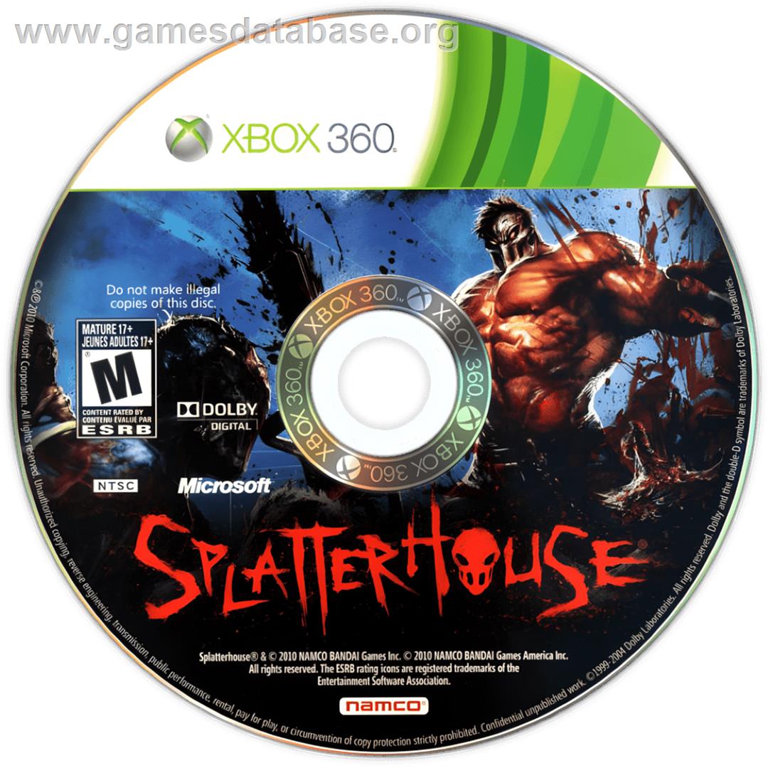 Splatterhouse - Microsoft Xbox 360 - Artwork - Cartridge