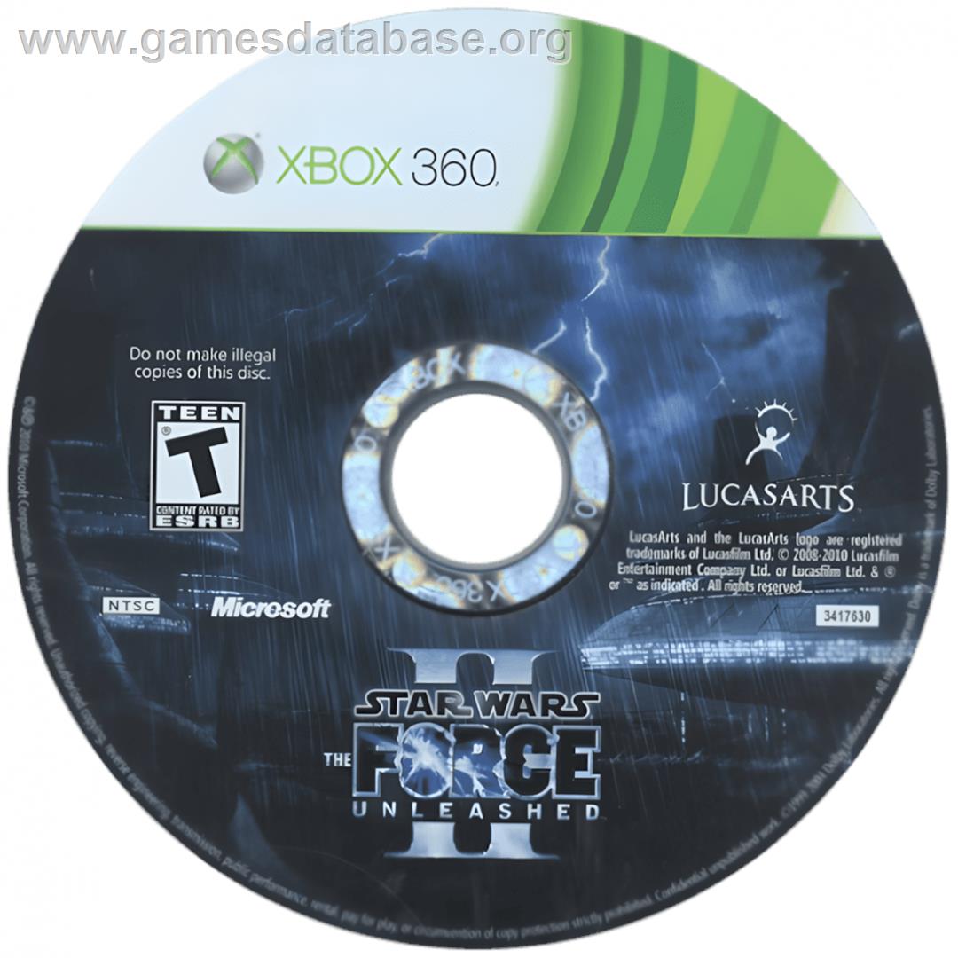Star Wars - The Force Unleashed II - Microsoft Xbox 360 - Artwork - Cartridge