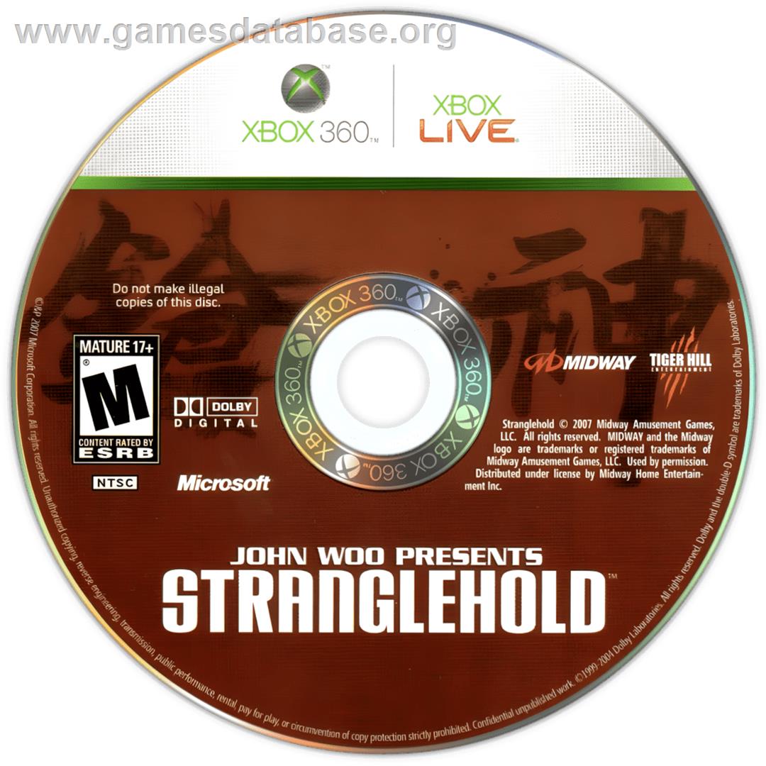 Stranglehold - Microsoft Xbox 360 - Artwork - Cartridge