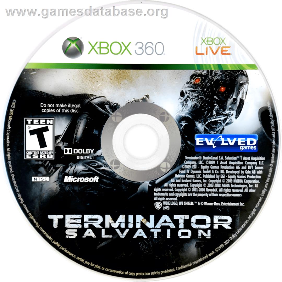 Terminator Salvation - Microsoft Xbox 360 - Artwork - Cartridge