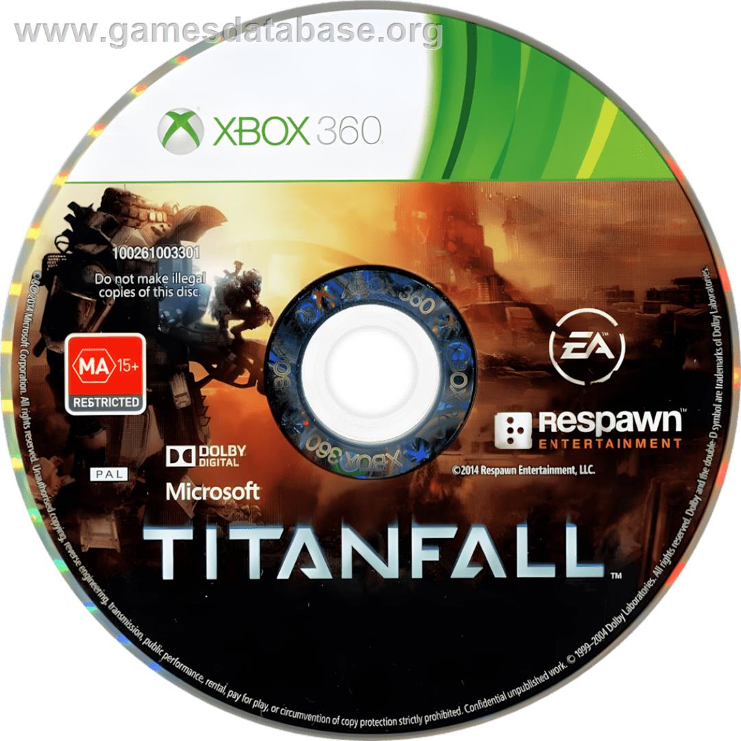 Titanfall - Microsoft Xbox 360 - Artwork - Cartridge