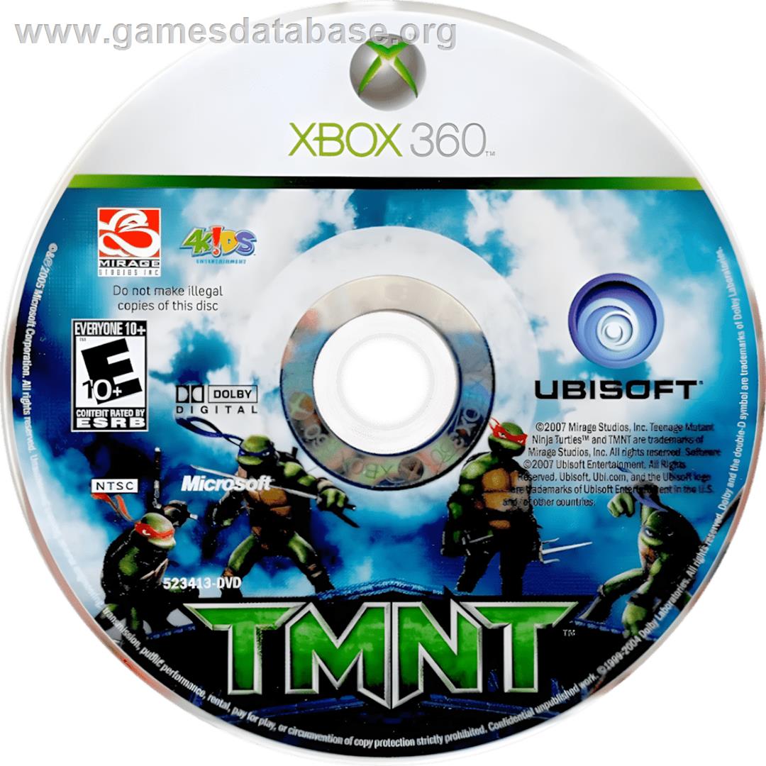 Tmnt - Les Tortues Ninja - Microsoft Xbox 360 - Artwork - Cartridge