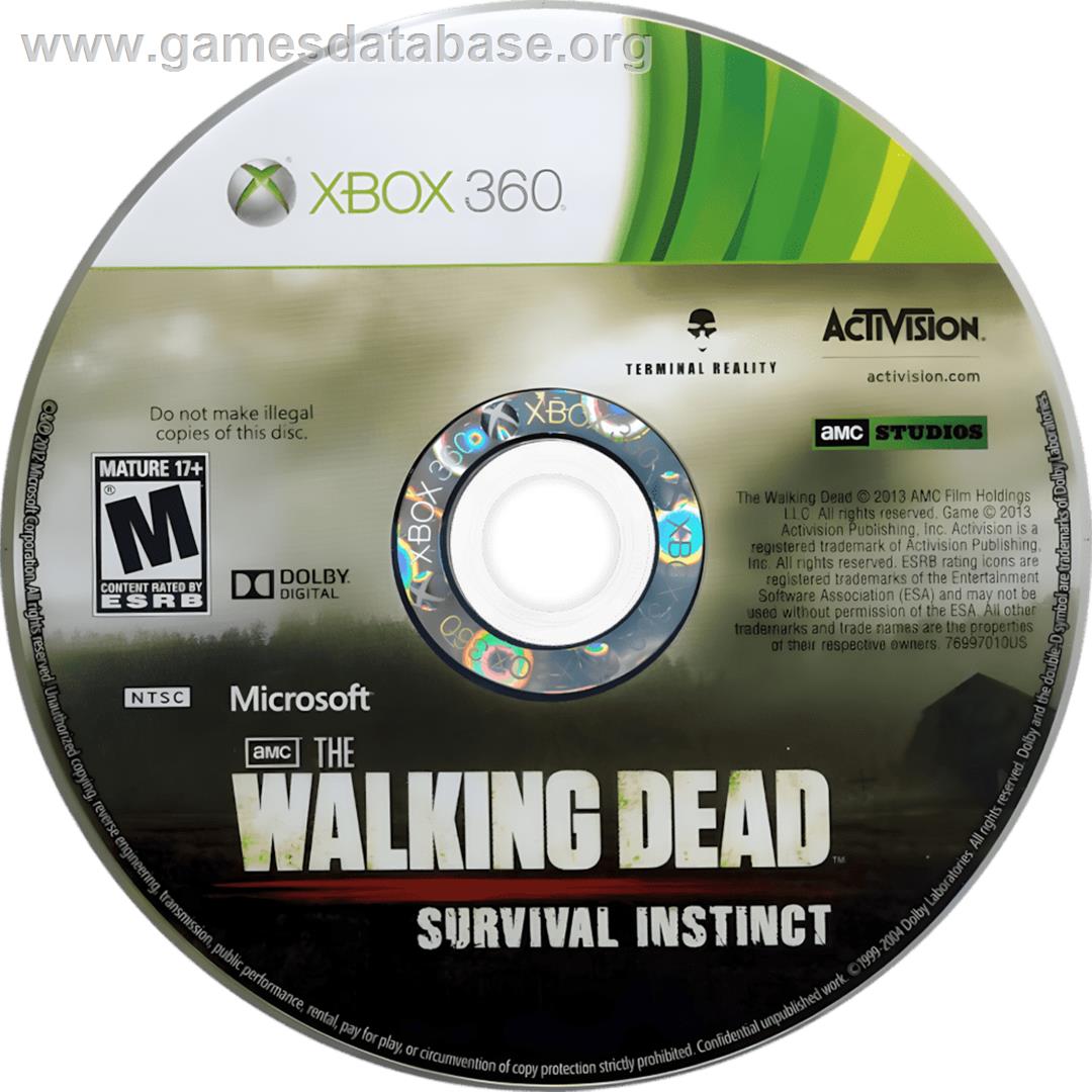 Walking Dead - Survival Instinct, The - Microsoft Xbox 360 - Artwork - Cartridge