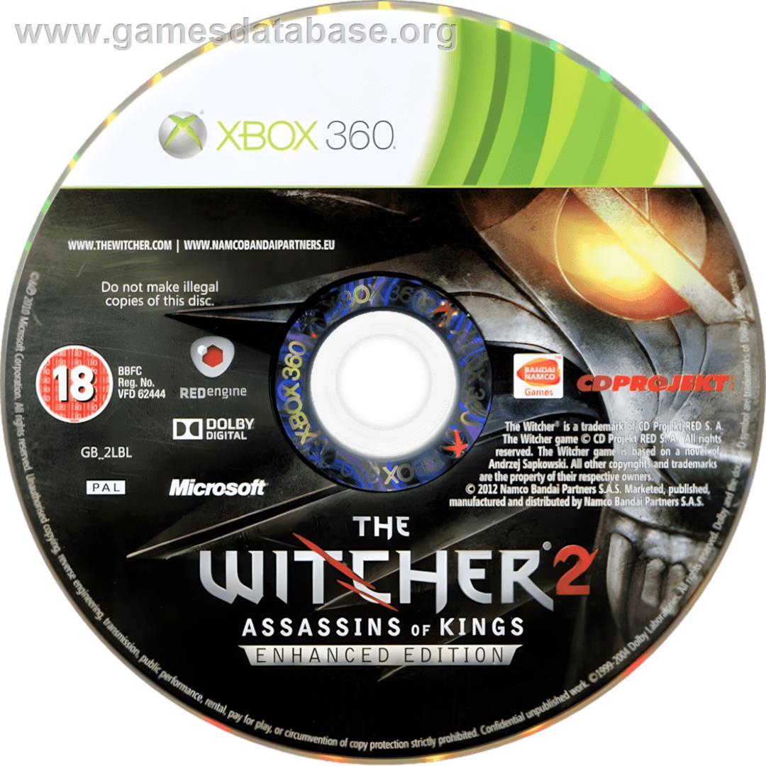 Witcher 2 - Assassins Of Kings, The - Microsoft Xbox 360 - Artwork - Cartridge