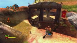 In game image of Astérix Aux Jeux Olympiques on the Microsoft Xbox 360.