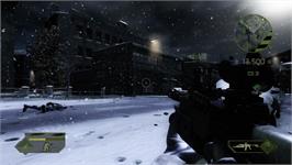 In game image of Battlefield 2 - Modern Combat on the Microsoft Xbox 360.