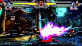 In game image of Blazblue - Continuum Shift on the Microsoft Xbox 360.