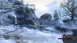 In game image of Cabela's Dangerous Hunts 2011 on the Microsoft Xbox 360.