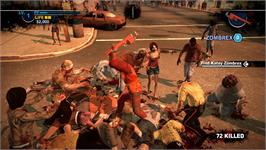In game image of Dead Rising 2 - Case Zero on the Microsoft Xbox 360.