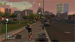 In game image of Earth Defense Force - Insect Armageddon on the Microsoft Xbox 360.