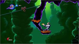 In game image of Earthworm Jim Hd on the Microsoft Xbox 360.