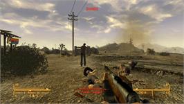 In game image of Fallout New Vegas on the Microsoft Xbox 360.