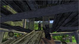In game image of Far Cry Instincts Predator on the Microsoft Xbox 360.