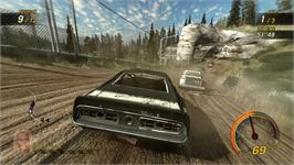 In game image of Flatout Ultimate Carnage on the Microsoft Xbox 360.