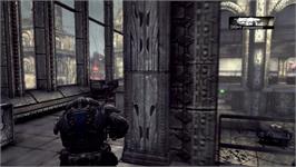 In game image of Gears Of War 2 on the Microsoft Xbox 360.