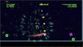 In game image of Geometry Wars - Retro Evolved on the Microsoft Xbox 360.