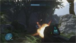 In game image of Halo 3 on the Microsoft Xbox 360.