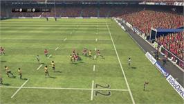In game image of Jonah Lomu Rugby Challenge 2 on the Microsoft Xbox 360.