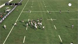 In game image of Jonah Lomu Rugby Challenge 3 on the Microsoft Xbox 360.