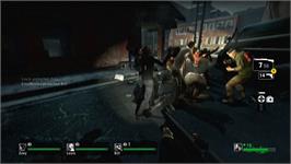 In game image of Left 4 Dead on the Microsoft Xbox 360.